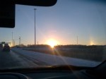 Sundog over Southern Indiana, January 23, 2014